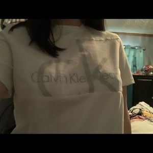 Calvin Kline small white tee